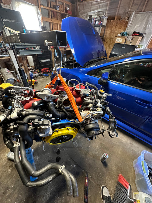 04-21 Subaru sti act clutch upgrade + install